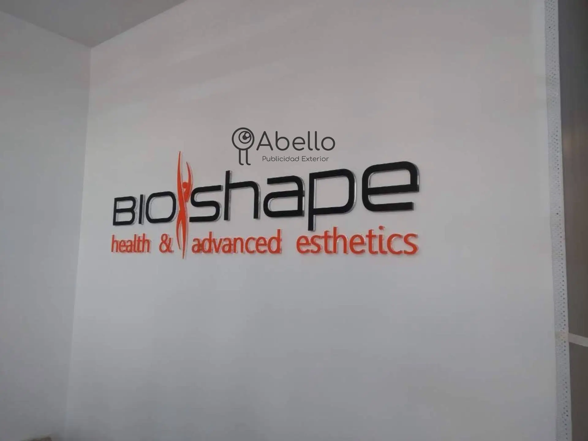 aviso acrilico letras 